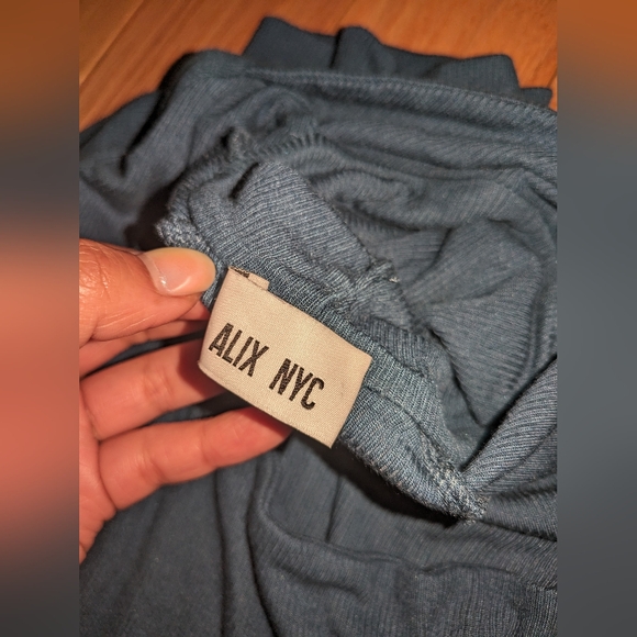 4. ALIX NYC CLARKSON RIBBED CUT OUT MIDI DRESS - Picture 8 of 9